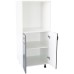 Soldat 60 cu 2 usi cu spatiu cuptor Zebra MDF  gri dungi